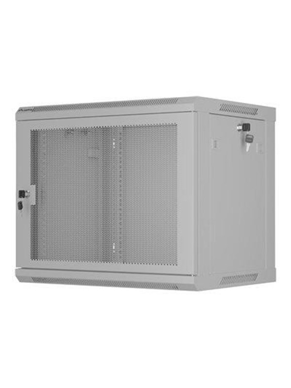 Lanberg 19 Inch Wandkast 9U - 600x450 mm - Geperforeerde Deur - Grijs - FlatPack