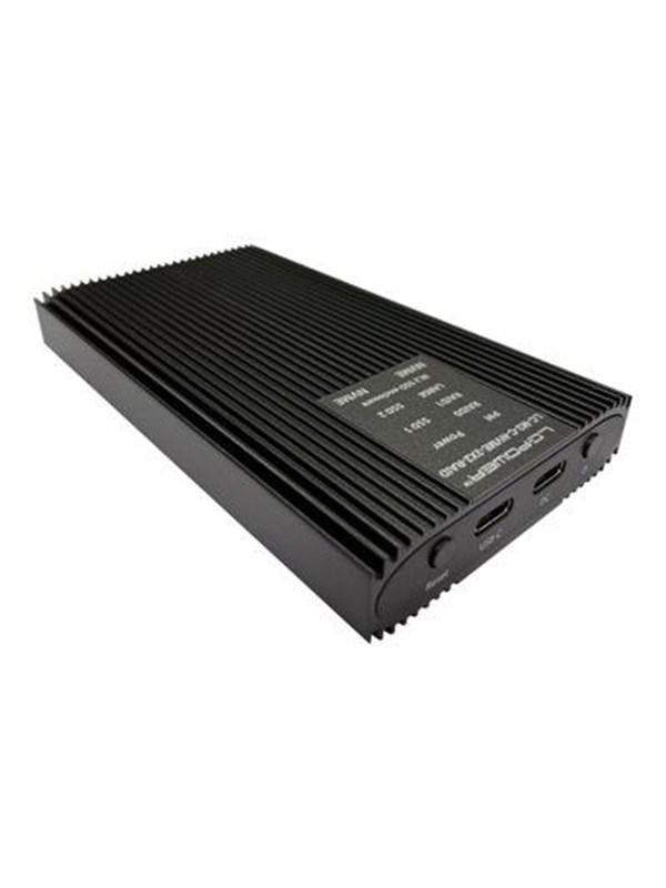LC Power LC-M2-C-NVME-2X2-RAID - storage enclosure - M.2 NVMe Card - USB 3.2 (Gen 2x2)