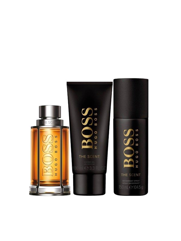 Hugo Boss The Scent - Eau De Toilette Spray 100 ml + Deodorant Spray 150 ml + Shower Gel 100 ml - Geschenkset
