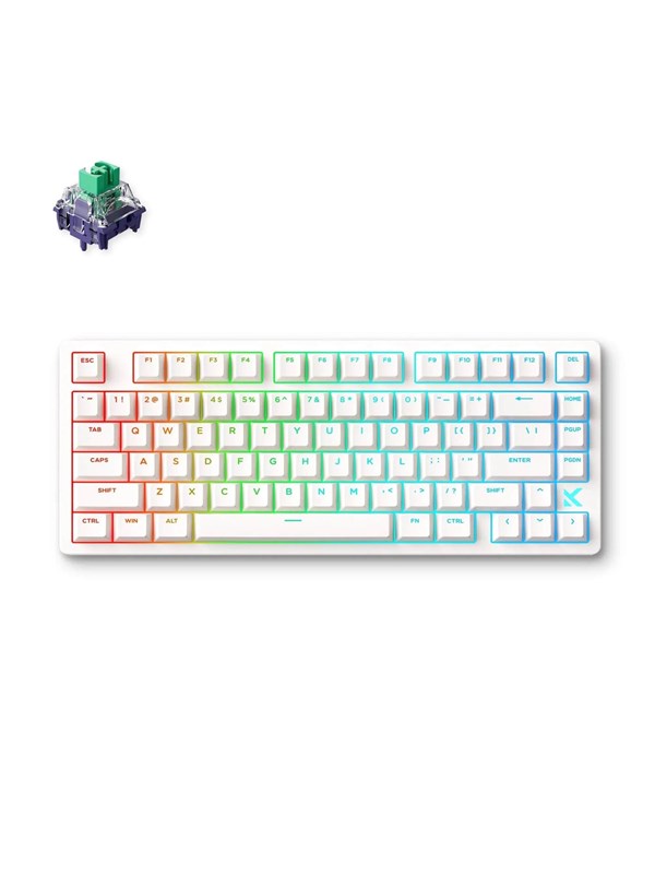 MCHOSE Jet 75 Kailh Magnetic God Hall Effect - Gaming Toetsenbord - Zonder Numpad - Engels (US international) - Wit