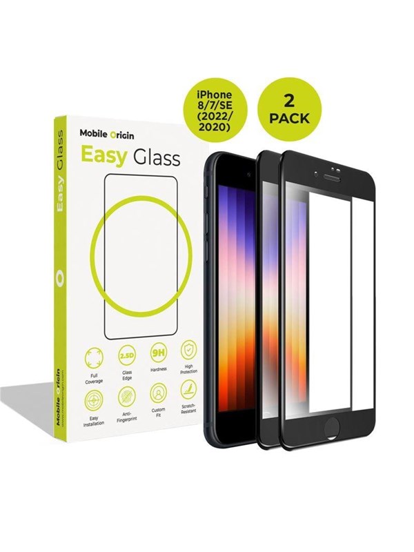 Mobile Origin EasyGlass iPhone 8/7/SE (2022/2020) - 2 pack