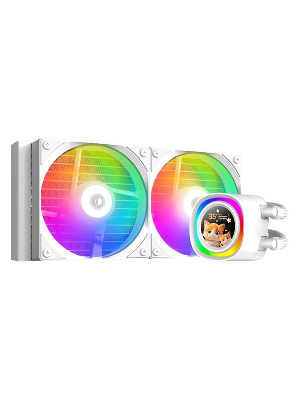 ID-Cooling FX240 LCD WHITE - CPU waterkoeling - Maximaal 25 dBA