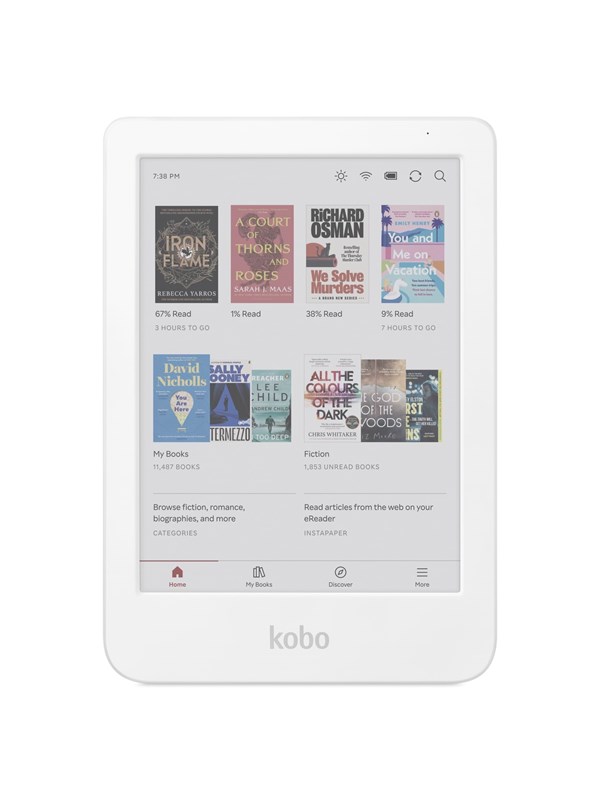 Kobo Clara Colour - E-reader - 6 inch kleurenscherm - 16GB - Luisterboeken - Wit