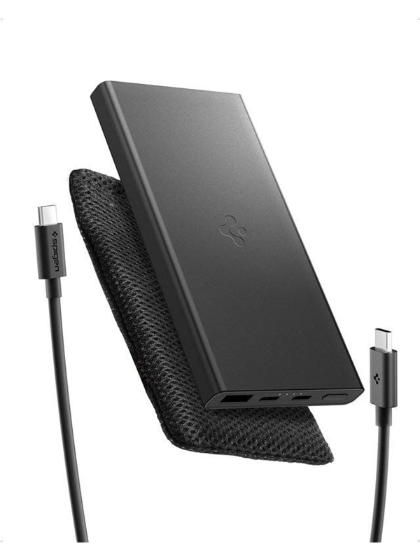Spigen Essential 10000mAh 22.5W Portable Charger - black EA2210 - 10000 mAh