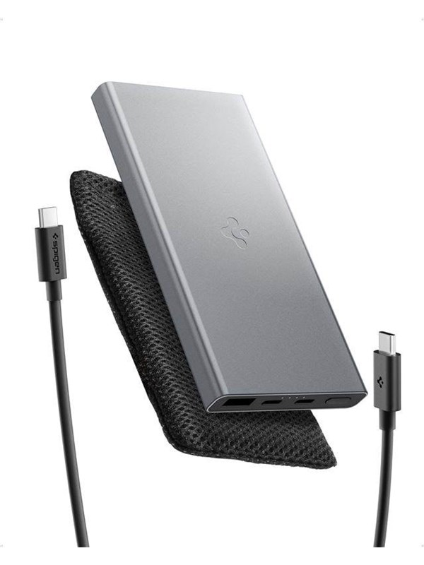 Spigen Essential 10000mAh 22.5W Portable Charger - gray EA2210 - 10000 mAh