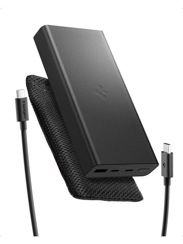 Spigen Essential 20000mAh 30W Portable Charger - black EA3020 - 20000 mAh
