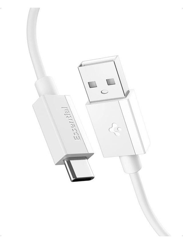 Spigen Essential 60W - USB-A  USB-C - 1m - Wit