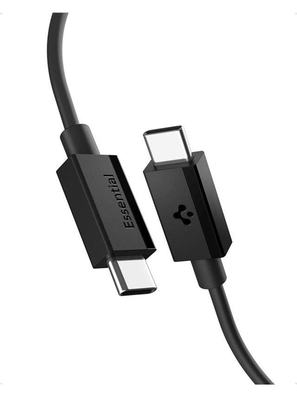 Spigen Essential USB C to USB C 60W Cable - black EB6020CC