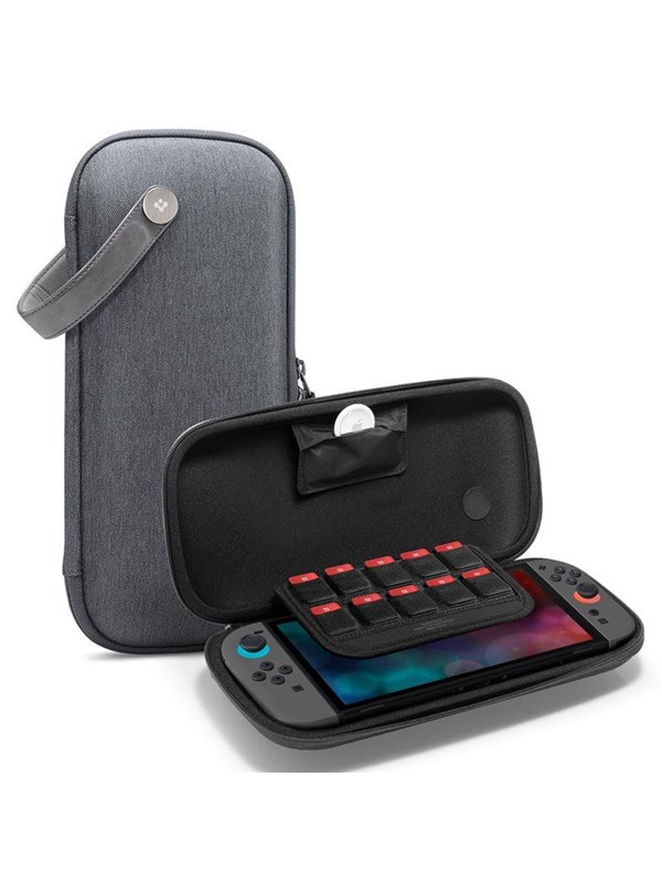 Spigen Klasden Pouch - charcoal gray - Nintendo Switch 2 - Miscellaneous Accessoires voor spelconsole - Nintendo Switch 2