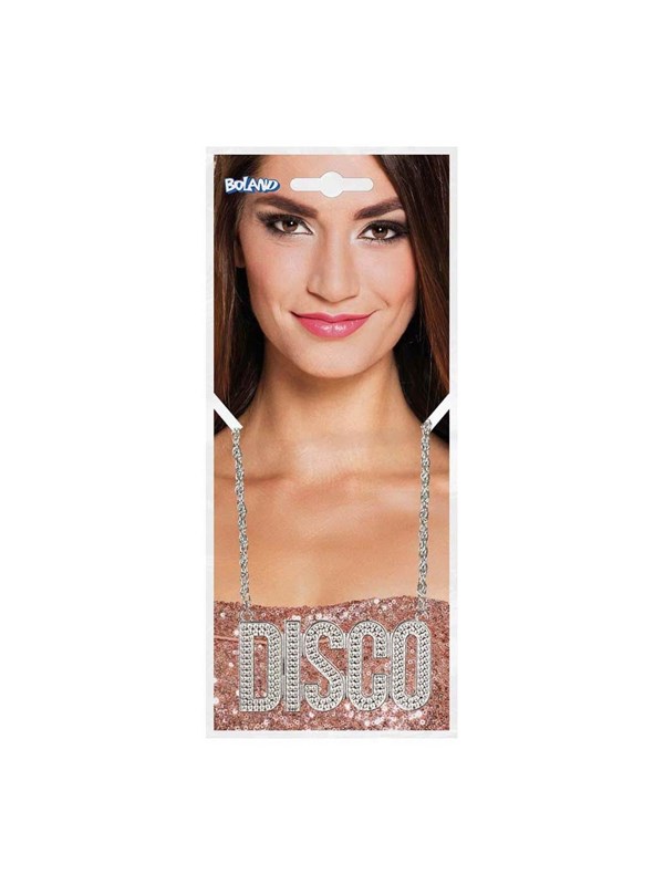 Boland - Ketting 'Disco' Zilver - Volwassenen - Unisex - Danser/danseres - 80's & 90's - Disco