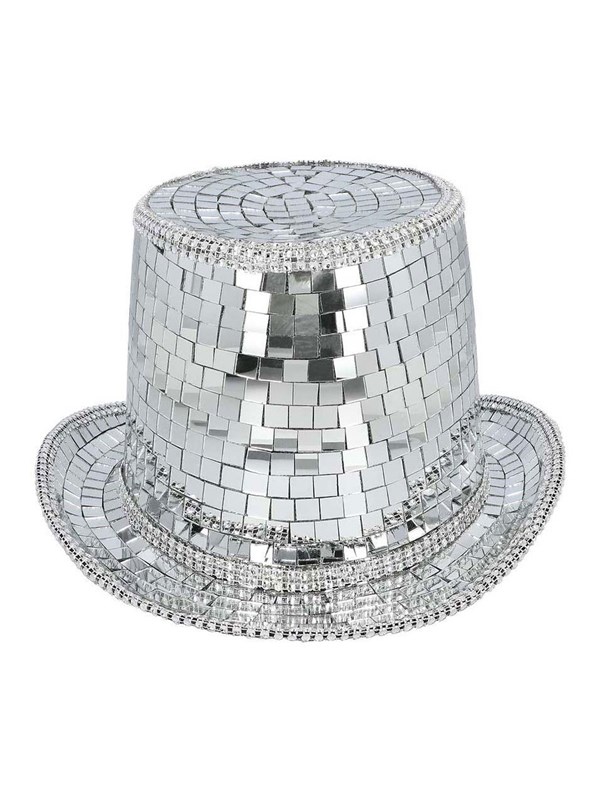 Boland - Hoed Disco Zilver - 59 - Volwassenen - Unisex - 80's & 90's - Retro - Carnaval - Themafeest