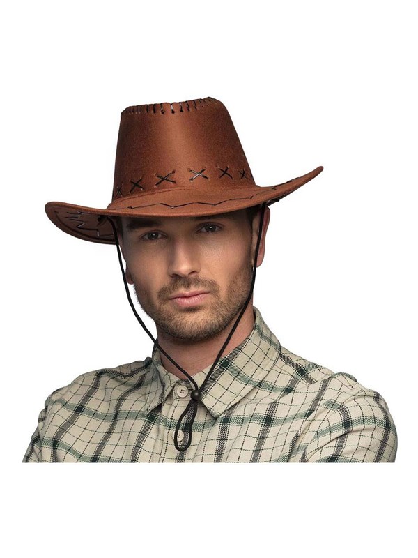 Boland - Hoed cowboy Savanne bruin Bruin - 59 - Volwassenen - Unisex - Cowboy - Indiaan