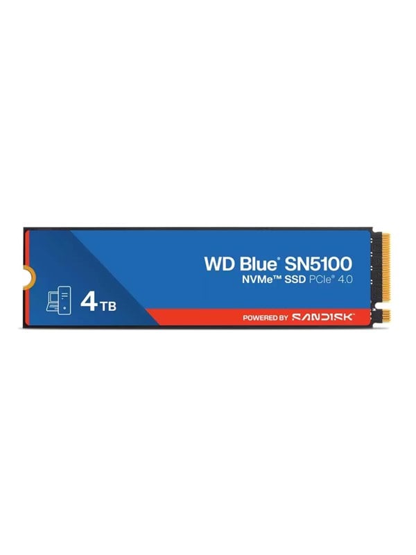 Sandisk Ssd Wd Blue Sn5100 4Tb Nvme Voor Pc En Laptops, Ideaal Voor Games En Werk