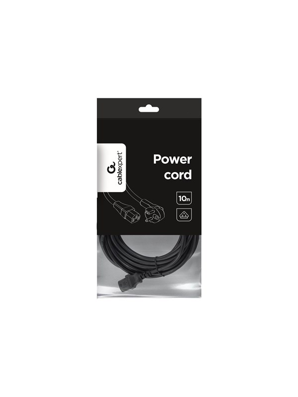 Gembird PC-186-VDE-10M - power cable - power CEE 7/7 to power IEC 60320 C13 - 10 m