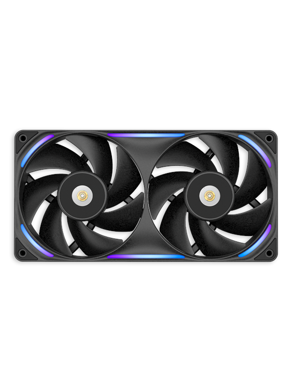 NZXT F240X - Case ventilator - 240mm - Zwart met RGB-licht - 41 dBA