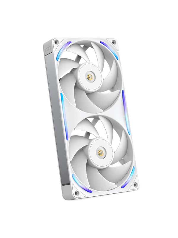 NZXT F240X - Case ventilator - 240mm - Wit met RGB-licht - 41 dBA