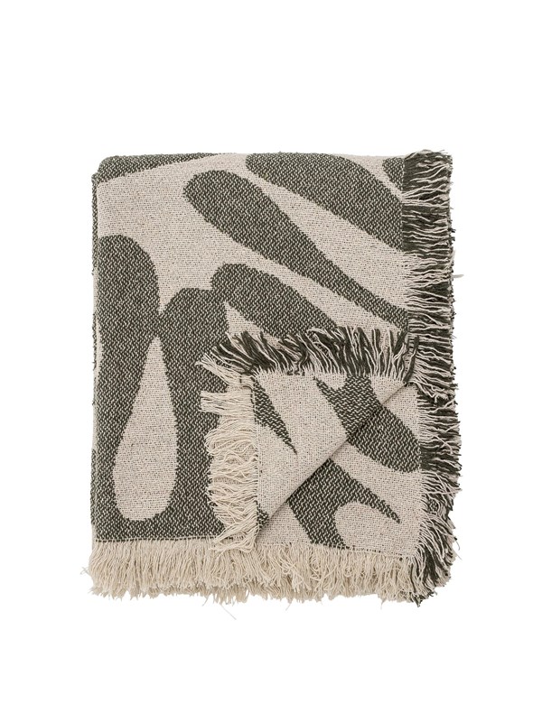 Bloomingville Plaid Alk - groen - 160x130cm
