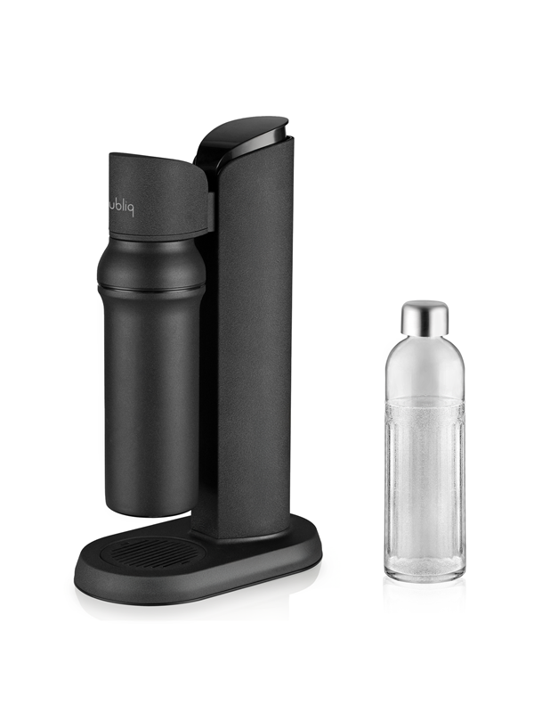 Bubliq glass carbonator - Matte black steel