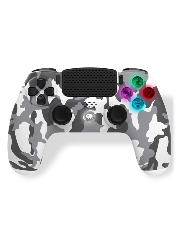 Freaks And Geeks Wireless Controller for PS4 with 3.5mm jack slot - LED - White Camo - Wireless Controller - Sony PlayStation 4