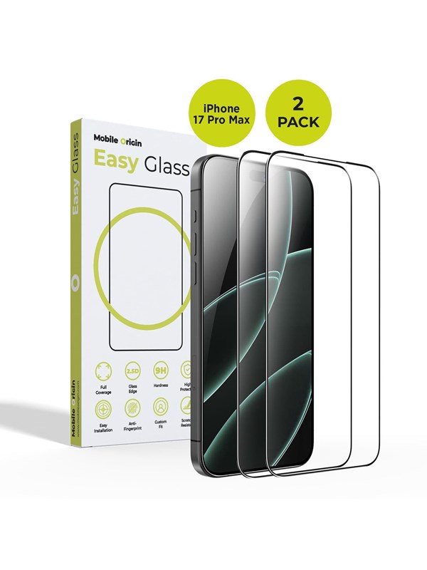 Mobile Origin EasyGlass iPhone 17 Pro Max - 2 pack