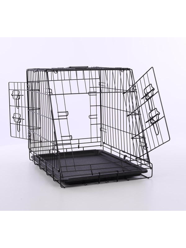Nordic Paws - Sloping Wire cage black - S 63x44x50.5 cm
