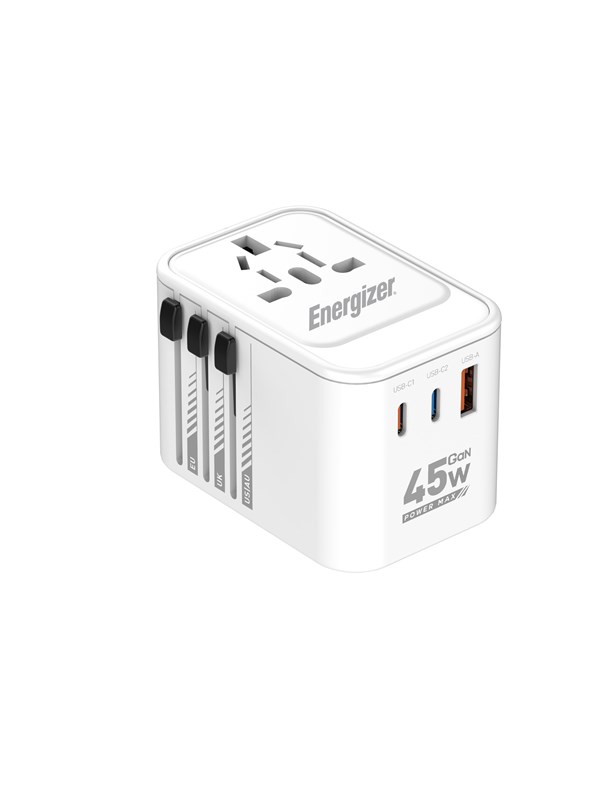 Energizer Global Reisoplader - 45W - PD - 2x USB-C + USB-A