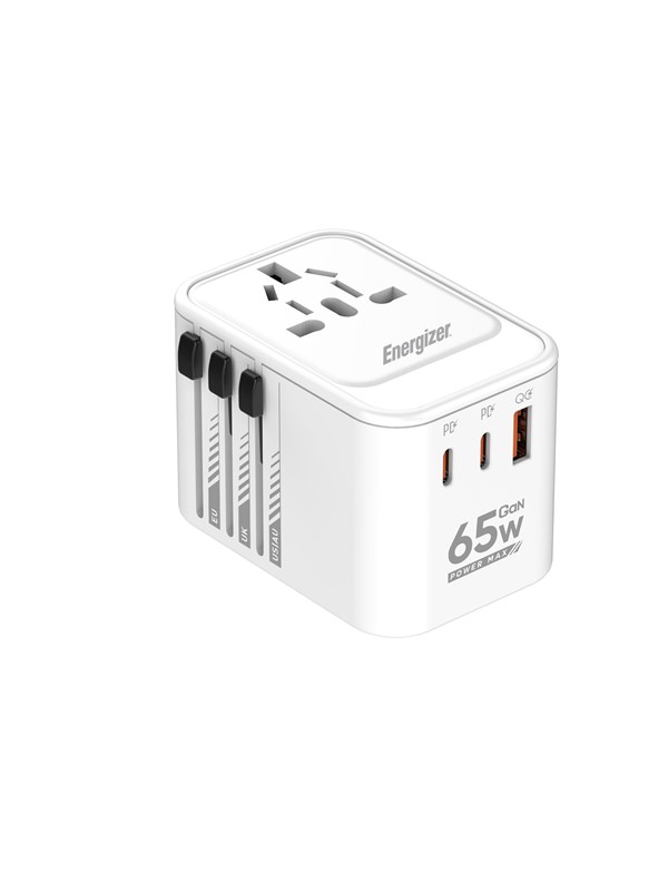 Energizer Global Reisoplader - 65W - PD - 2x USB-C + USB-A