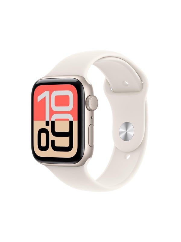 Apple Watch SE 3 GPS 44mm Starlight Aluminium Case with Starlight Sport Band - S/M
