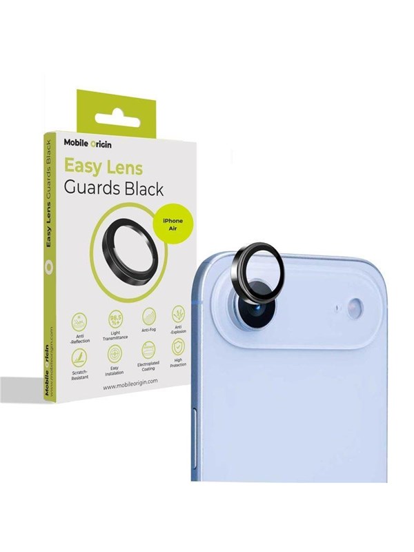 Mobile Origin Easy Lens Guards - black - iPhone Air