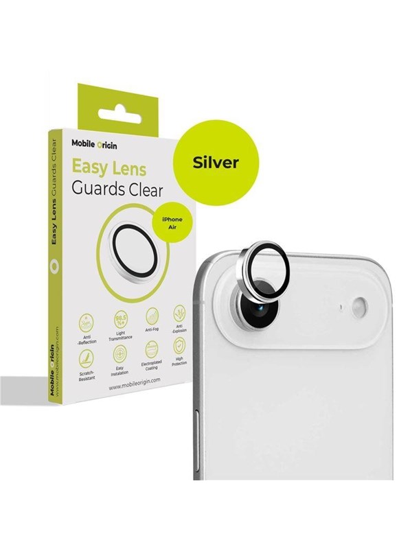 Mobile Origin Easy Lens Guards - silver - iPhone Air
