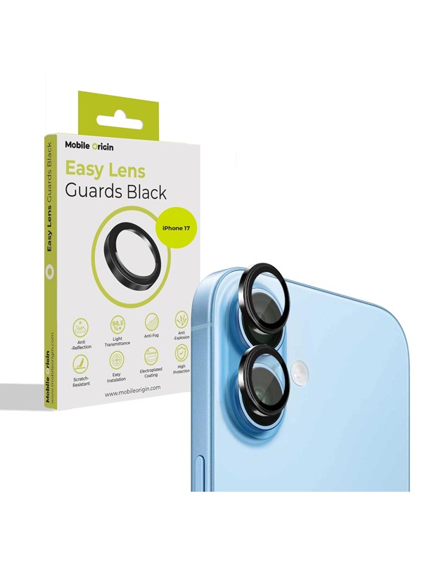 Mobile Origin Easy Lens Guards - black - iPhone 17