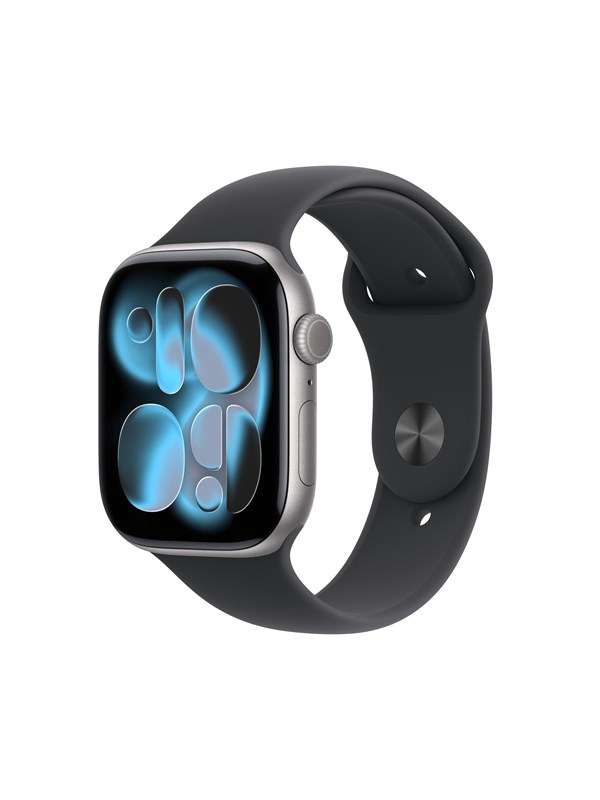 Apple Watch Series 11 GPS 46mm Space Grey Aluminium Case with Black Sport Band - M/L