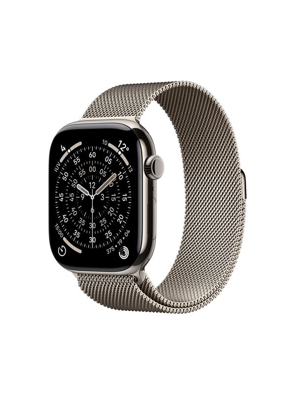 Apple Watch Series 11 GPS + Cellular 46mm Natural Titanium Case with Natural Milanese Loop - M/L