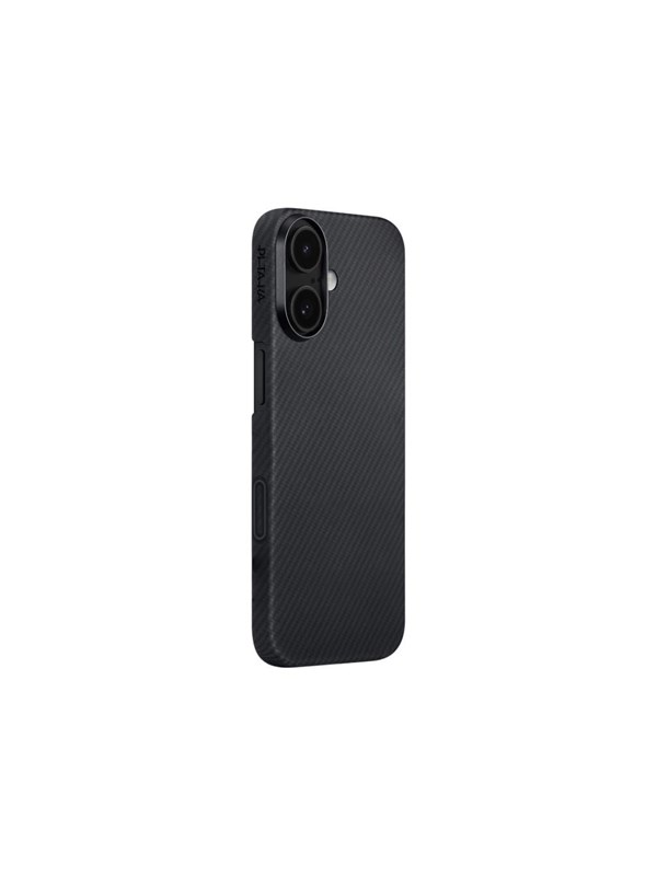 PITAKA Ultra-Slim Case - Hoesje Geschikt voor Apple iPhone 17 - Compatibel met MagSafe - 600D Aramidevezel Back Cover - Ultra Dun - Zwart
