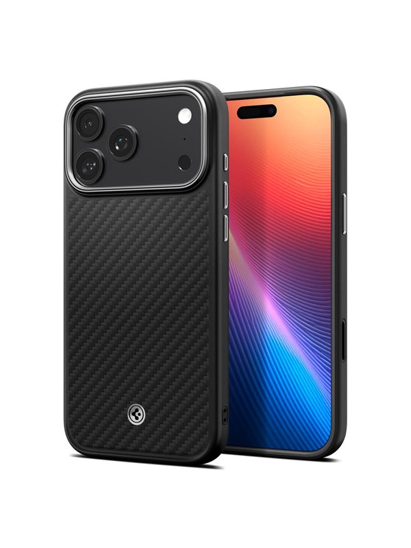 Spigen Enzo Aramid Case Voor Iphone 17 Pro Max Magsafe Met Carbon