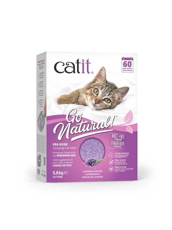 Cat It Erwtenschil Klontvormende Kattenbakvulling, Vanille & Lavendel Lavendel