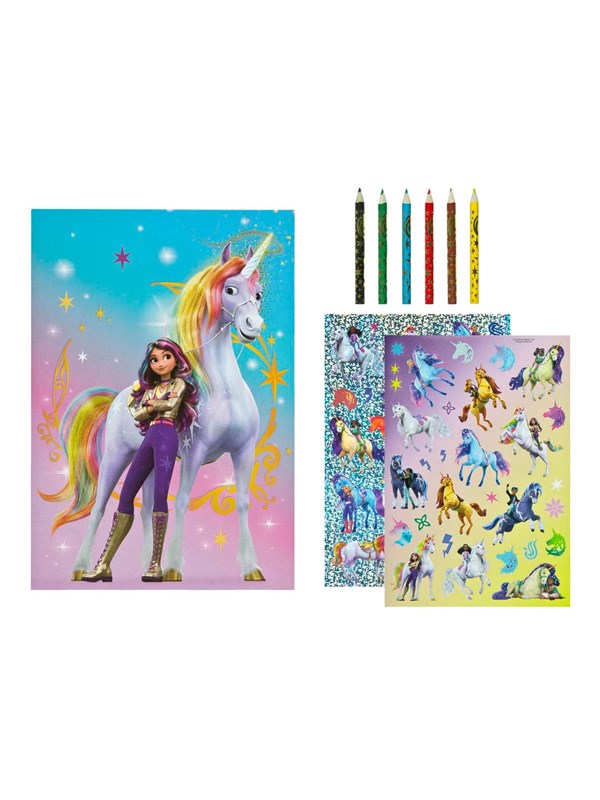 Undercover kleurset Unicorn Academy met stickers en potloden voor kinderen.