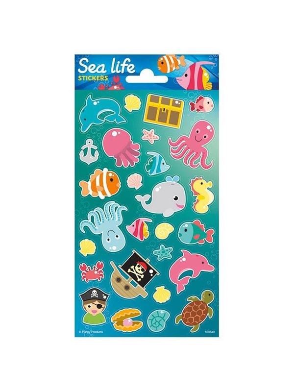 Funny Products Stickervel Sealife Junior Papier 27 Stuks