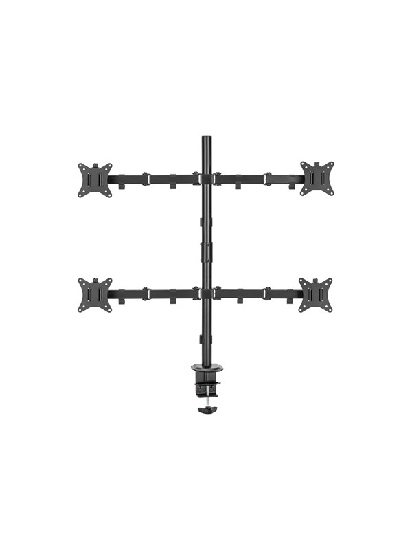 Deltaco mounting kit - for flat panel - quad tilt swivel rotate 9 kg - black