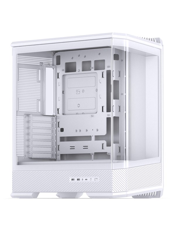 Jonsbo D400 Midi Tower ATX Tempered Glass - whit - Case