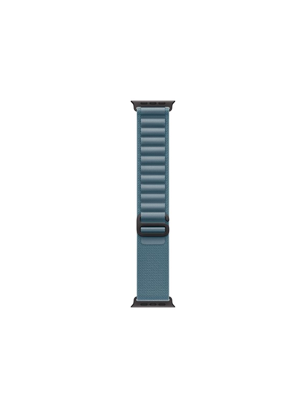 Apple Alpine Loop Band voor de Apple Watch | 44/45/46/49 mm - Maat L - Light Blue / Black Titanium