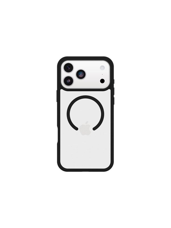 OtterBox React - MagSafe Hoesje - Geschikt voor iPhone 17 Pro Max- Transparant/Zwart