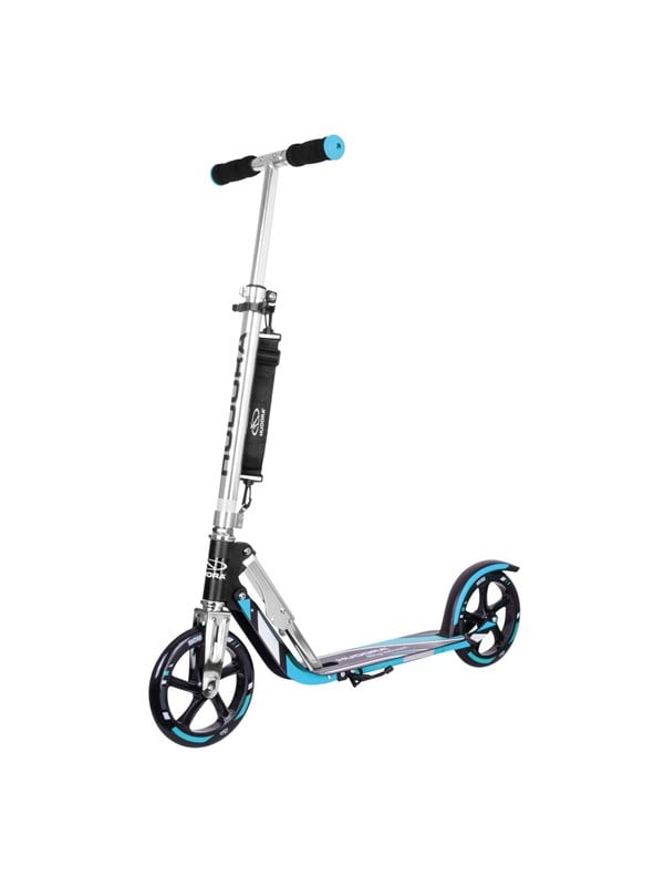 HUDORA Scooter Big Wheel Step RX205 - Zwart/Blauw