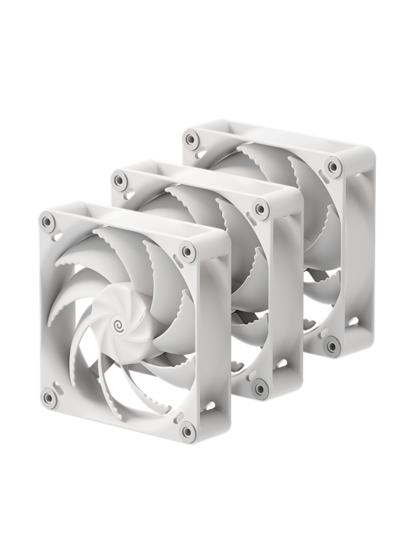 Havn H12 - Triple pack - Case ventilator - 120mm - Wit - 32 dBA
