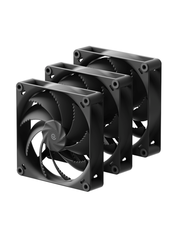 Havn H14 - Tripple pack - Case ventilator - 140mm - Black - 31 dBA