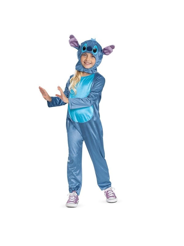 DISNEY - LILO & STITCH, Kostuum Stitch Classic, Maat M (7-8 jaar), Kind
