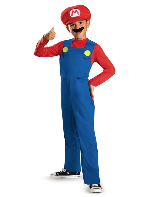 NINTENDO - SUPER MARIO BROS, Mario Elevated Fancy Aankleden, Maat M (7-8 jaar), Kind