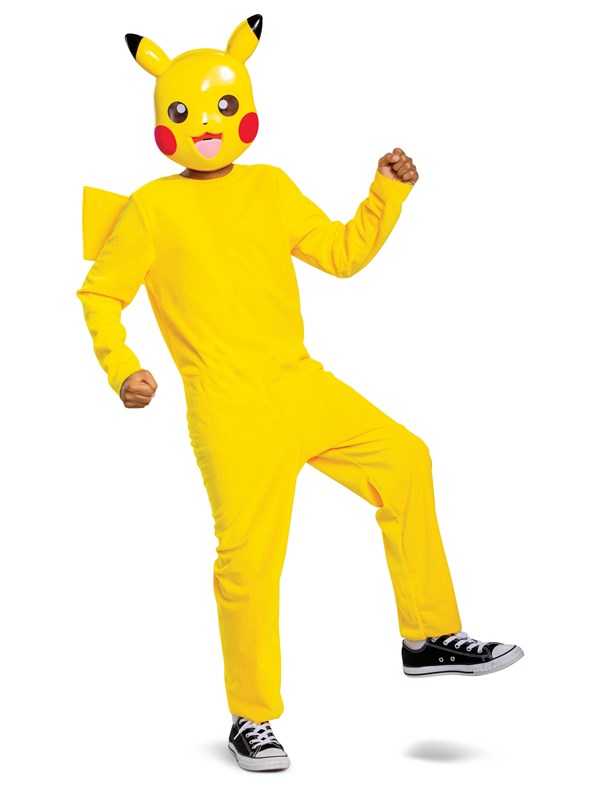 JAKKS PACIFIC - Klassiek Pokémon Pikachu-kostuum voor kinderen - 110/128 (4-6 jaar)