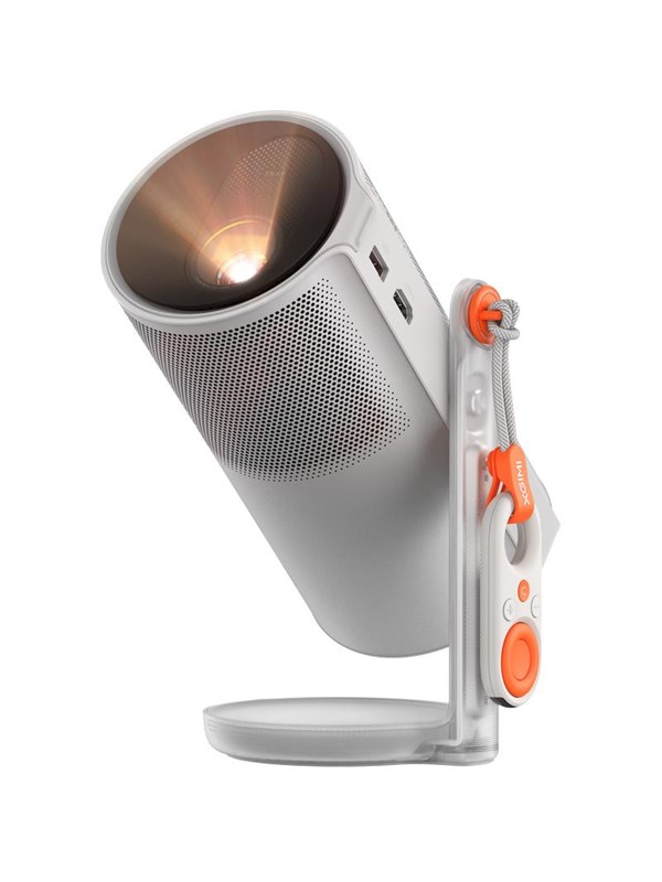 XGIMI MoGo 4 met Creatieve Filters – Draagbare Beamer – 360° Rotatie – Draadloze Projector – Harman Kardon Speakers – Voor Binnen en Buiten – Zilver