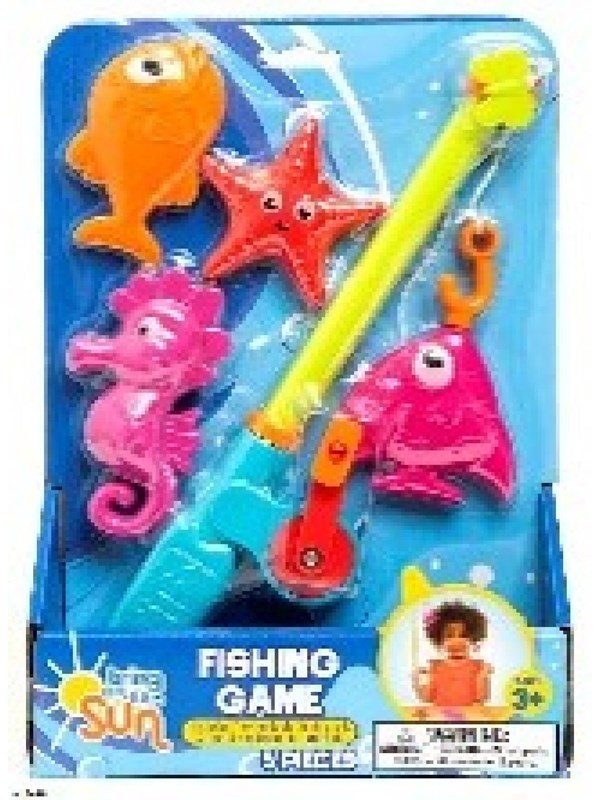 Happy Summer Fishing Game with Fishing Rod